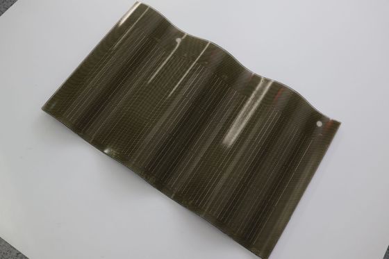 50W azulejos curvos BIPV painéis solares azulejos fotovoltaicos vermelhos CE acreditado e design curvo