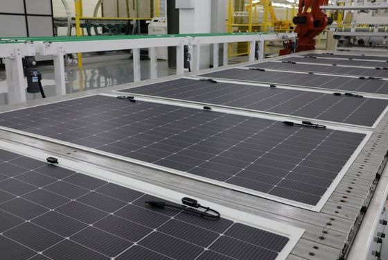 Modulo solar fotovoltaico de produção rápida de 520W 560W 580W com potência máxima de 580W e faixa de temperatura operacional de -40-85