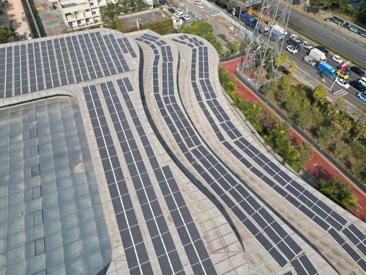 Peso leve Painel de energia solar módulos solares BIPV célula elétrica Topcon Hjt módulos 580W material solar flexível semi-macio