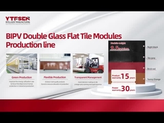 Linha de produção de painéis solares flexíveis de três em um Espaçamento de corda ajustável 2 mm - 6 mm