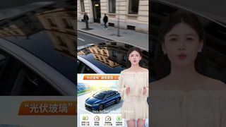 Teto solar de carro equipado com BYD. X-SOLAR ajuda a ampliar a gama de veículos elétricos com novas energias.