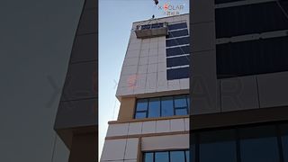 Estação de energia montada na parede! Fotovoltaica flexível para instalação vertical — não é necessária perfuração.