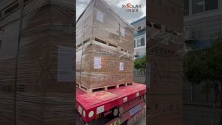 Cada caixa é uma promessa! Processo completo de despacho de energia fotovoltaica flexível capturado em registro.